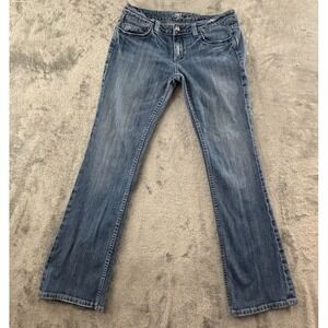 Vtg Miss Me Studded Boot Cut Jeans Womens 30 Back Flap Pockets 33" Inseam JP4564